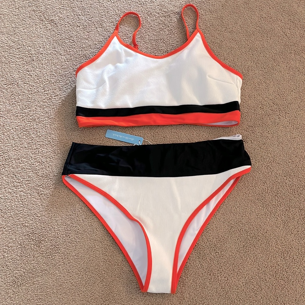 Popvil High-Waisted Bathing Suit